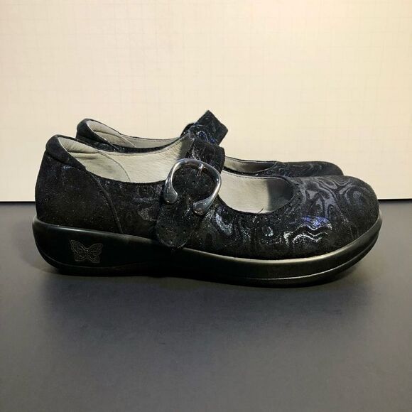 Womens ALEGRIA Kourtney Slickery Swirl Mary Jane Shoes / Size US 7/7.5 - EU 37 - Picture 2 of 9